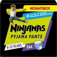 NINJAMAS Pyjama Pants Monatsbox für Jungs, 8-12 Jahre, 54 Stück von NINJAMAS