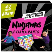 NINJAMAS Pyjama Pants Monatsbox für Mädchen, 4-7 Jahre, 60 Stück von NINJAMAS