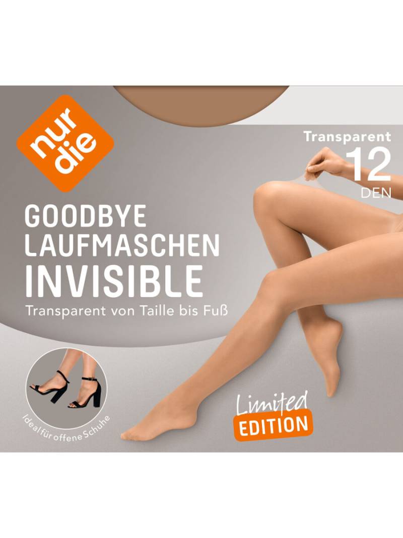 NUR DIE Damen Strumpfhose Goodbye Laufmaschen Invisible 12 DEN NUR DIE Damen Strumpfhose Goodbye Laufmaschen Invisible 12 DEN