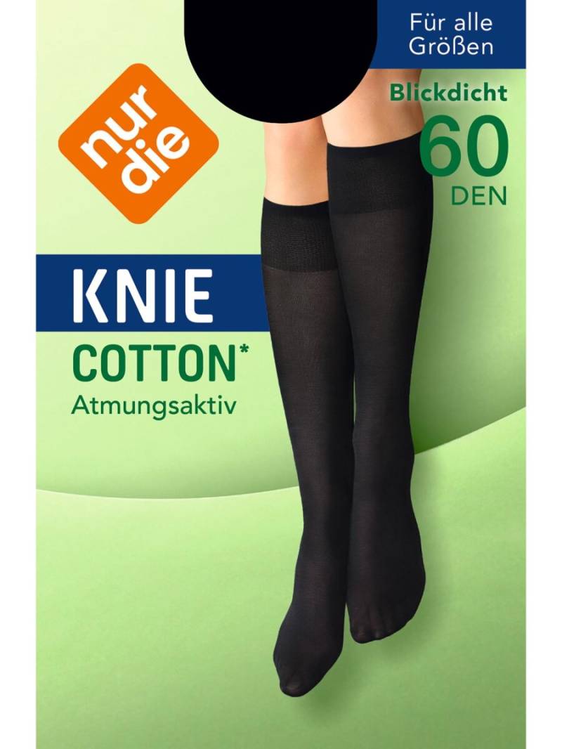 NUR DIE Damen Kniestrümpfe Cotton 60 DEN NUR DIE Damen Kniestrümpfe Cotton 60 DEN