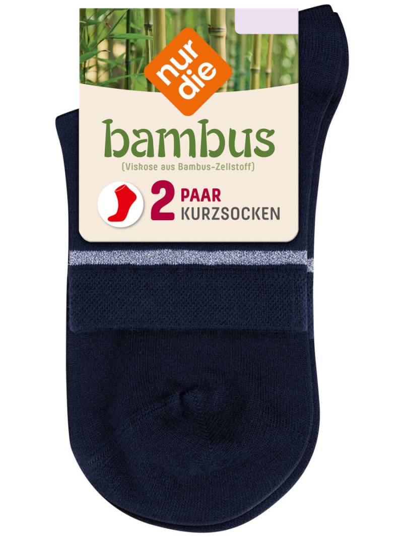 NUR DIE Damen Kurzsocken Bambus¹ 2er Pack