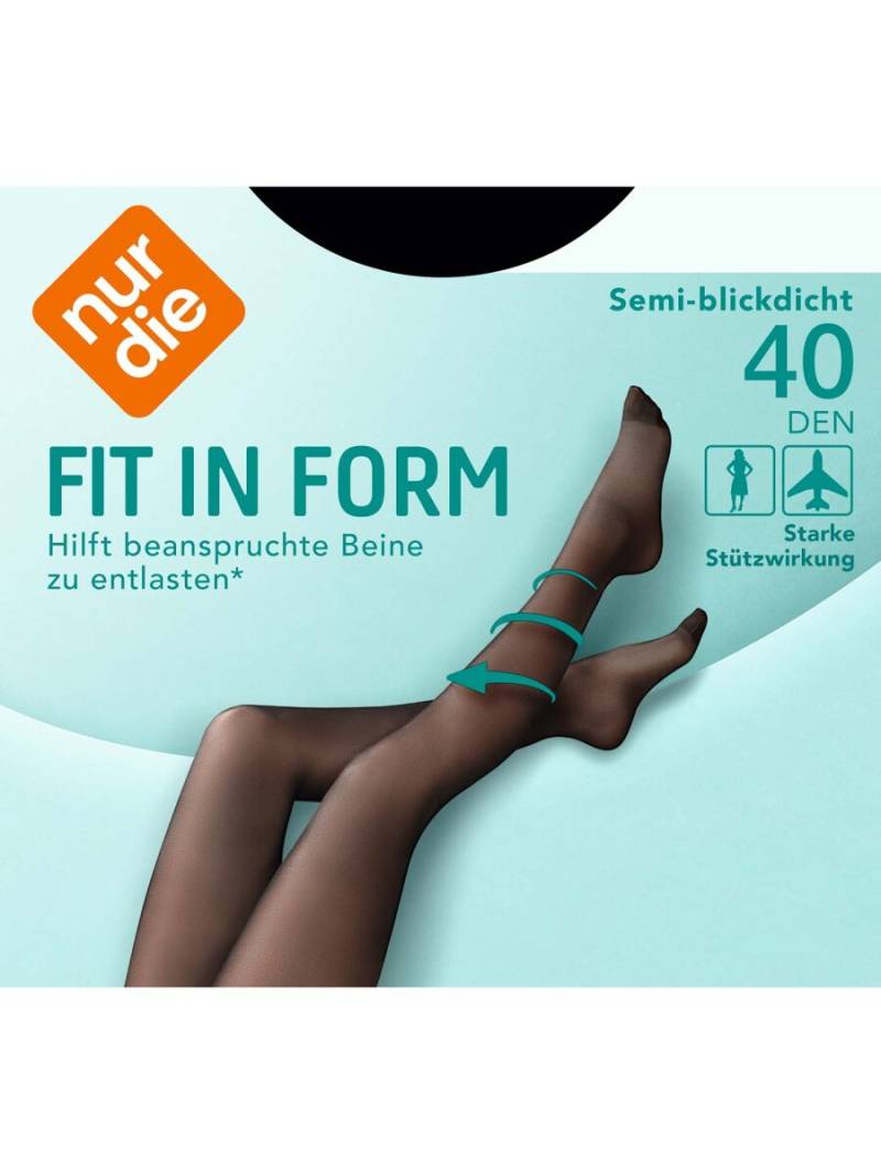 NUR DIE Damen Strumpfhose Fit in Form 40 DEN NUR DIE Damen Strumpfhose Fit in Form 40 DEN