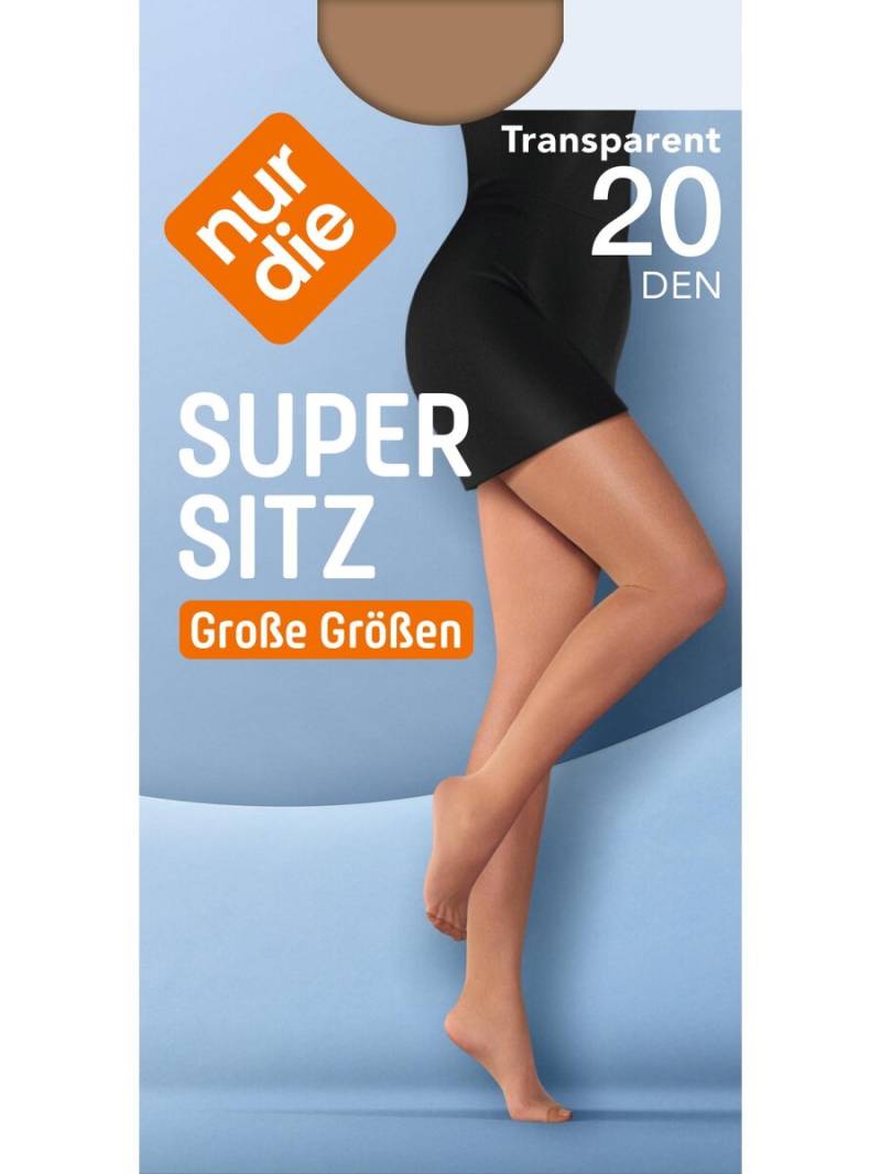 NUR DIE Damen Strumpfhose Supersitz Große Größen 20 DEN NUR DIE Damen Strumpfhose Supersitz Große Größen 20 DEN