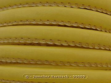 Nappaleder - Gelb - 28 cm - 6 mm - Edelstahl Bajonett - light yellow