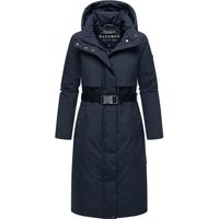 Navahoo Damen Winterparka WALDBUMMLER – wetterfest & stilvoll mit Taillengürtel