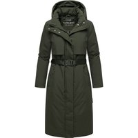 Navahoo Damen Winterparka WALDBUMMLER – wetterfest & stilvoll mit Taillengürtel