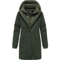 Navahoo Flauschwunder Damen Wintermantel mit abnehmbarem Kragen