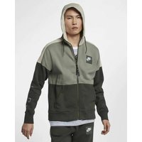Nike Air Fleece Herren Full Zip Hoodie Olivgrün