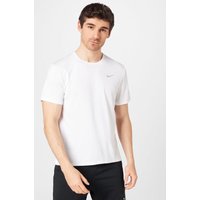 Nike Dri Fit Herren Miler Kurzarm-T-Shirt in Weiß