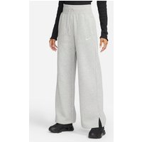 Nike Phoenix Fleece-Jogginghose für Damen mit weitem Bein in Grau Nike Phoenix Fleece-Jogginghose für Damen mit weitem Bein in Grau