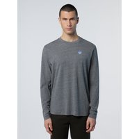 North Sails T-Shirt Langarm mit Logo-Patch