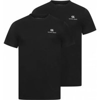 OLIVER GRANT® Herren Unterhemden Rundhals 2er-Pack schwarz 39493133