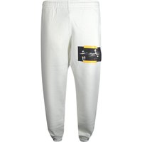 Off-White Herren Caravaggio Malerei Logo Jogginghosen (Weiß/Gelb)