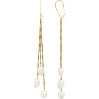 Ohrringe Echte Süßwasser-Zuchtperlen Barock 6-7 mm