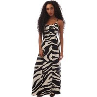 Only - "Nova Gigi" Maxikleid Zebramuster für Damen (Schwarz/Weiß)