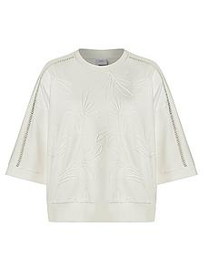 Oversized Fit-Sweatshirt Rabea Bogner weiss