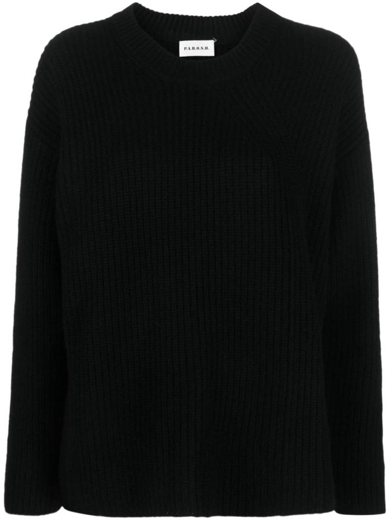 P.A.R.O.S.H. Gerippter Kaschmirpullover - Schwarz von P.A.R.O.S.H.