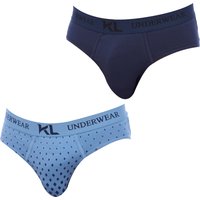 Pack-2 Basic Slips aus atmungsaktivem Stoff KLS2 für Herren