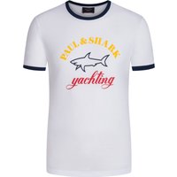 Paul & Shark T-Shirt mit Logo-Frontprint von PAUL & SHARK