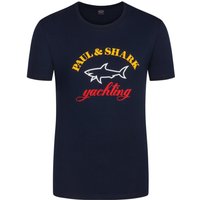 Paul & Shark T-Shirt mit Logo-Frontprint von PAUL & SHARK