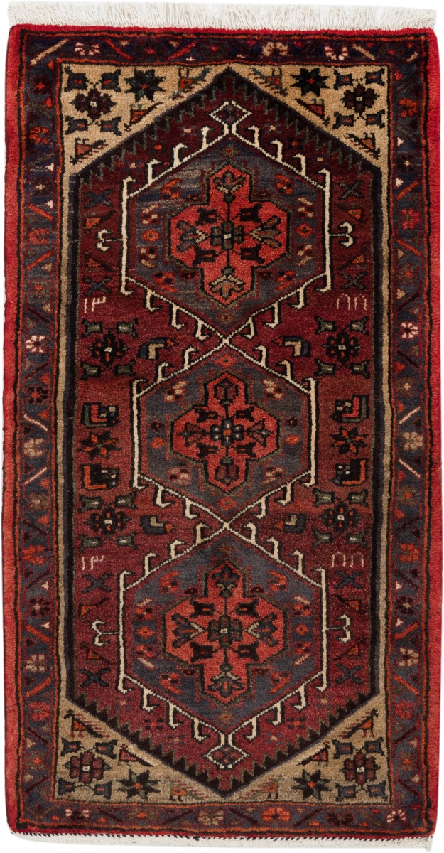 Perser Perserteppich 140 x 80 Grau (Iran) Handgeknüpft