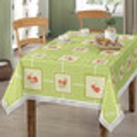 Pflegeleichte Wachstuch-Tischdecke Grösse 140 (Tischdecke 140/210 cm) Grün
