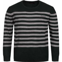 Pierre Cardin Herren Streifen Pullover dunkelgrün