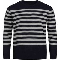 Pierre Cardin Herren Streifen Pullover schwarz