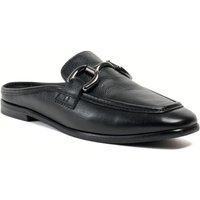 Pod Mila Leder Damen Schwarze Pantoletten