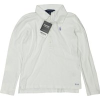 Polo Ralph Lauren Mädchen Poloshirt, weiß, Gr. 128