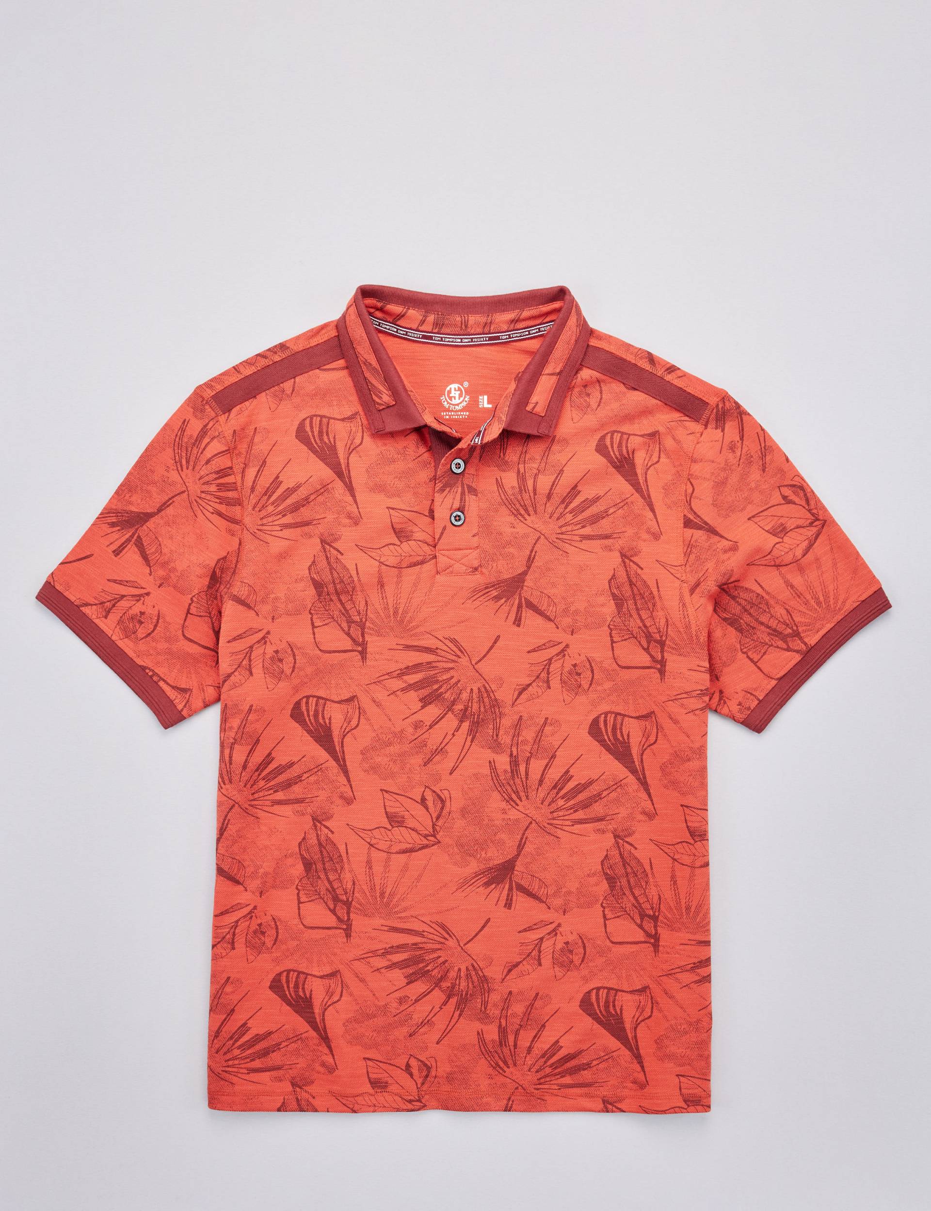 Polo Piqué-Shirt mit Alloverprint von Jeans Fritz
