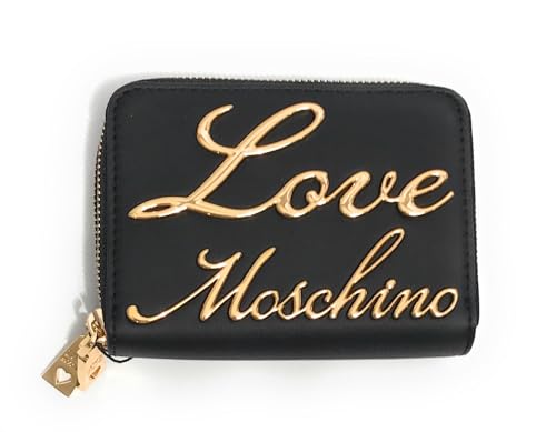 Portafoglio donna Love Moschino zip around 2 comparti nero A25MO41 JC5719PP0LKK0000 NERO