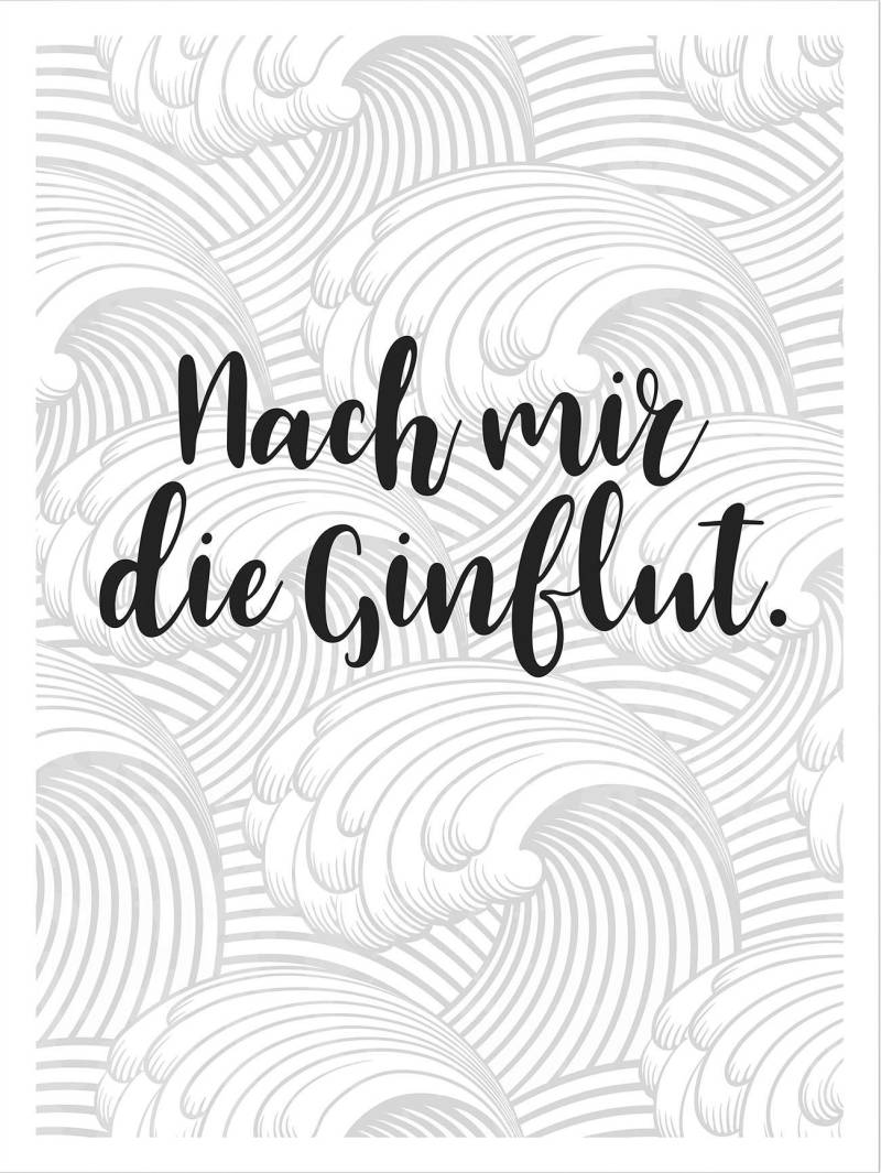 Wall-Art Poster "Nach mir die Ginflut", Kinder von Wall-Art