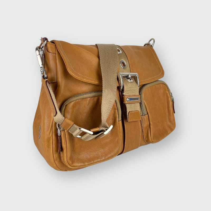 Prada Messenger Bag Leder Cognac