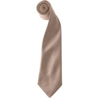 Premier Colours Herren Satin Clip Krawatte (2er Pack) (Khaki)