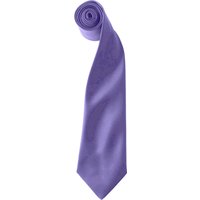 Premier Colours Herren Satin Clip Krawatte (2er Pack) (Lila)