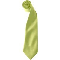 Premier Colours Herren Satin Clip Krawatte (2er Pack) (Limette)