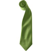 Premier Colours Herren Satin Clip Krawatte (2er Pack) (Oase Grün)