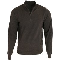 Premier Herren 1/4 Zip Strick Sweater (Anthrazit)