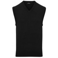 Premier Herren Pullunder mit V-Ausschnitt (Schwarz)