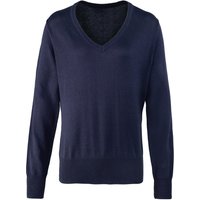 Premier - Sweatshirt V-Ausschnitt für Damen (Marineblau)