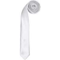 Premier Tie - Schlanke Herren-Retro-Arbeitskrawatte (2er-Pack) (Weiß)