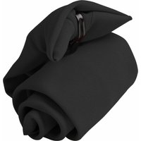 Premier Tie - Schlichte Herren-Krawatte mit Clip (2er-Pack) (Schwarz)