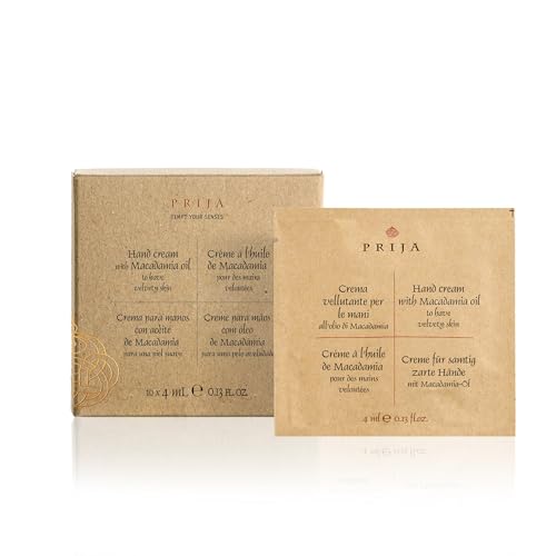 Prija Handcreme Sachet Geschenkpackung mit Macadamiaöl 10 x 4ml von Prija