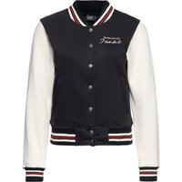 Queen Kerosin Damen College Sweatjacke I Can Do It schwarz