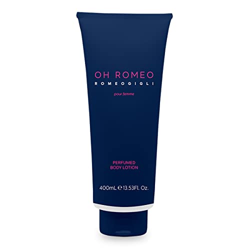 ROMEO GIGLI | Körperlotion für Damen, 400 ml, mit bernsteinfarbenem und holzigem Duft, für eine weichere und duftende Haut, hergestellt in Italien von DIAMOND INTERNATIONAL