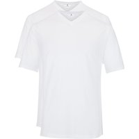 Ragman T-Shirts mit V-Ausschnitt, Doppelpack, extralang Ragman T-Shirts mit V-Ausschnitt, Doppelpack, extralang von Ragman