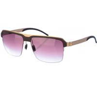 Rechteckige Metall-Sonnenbrille M1049 Herren