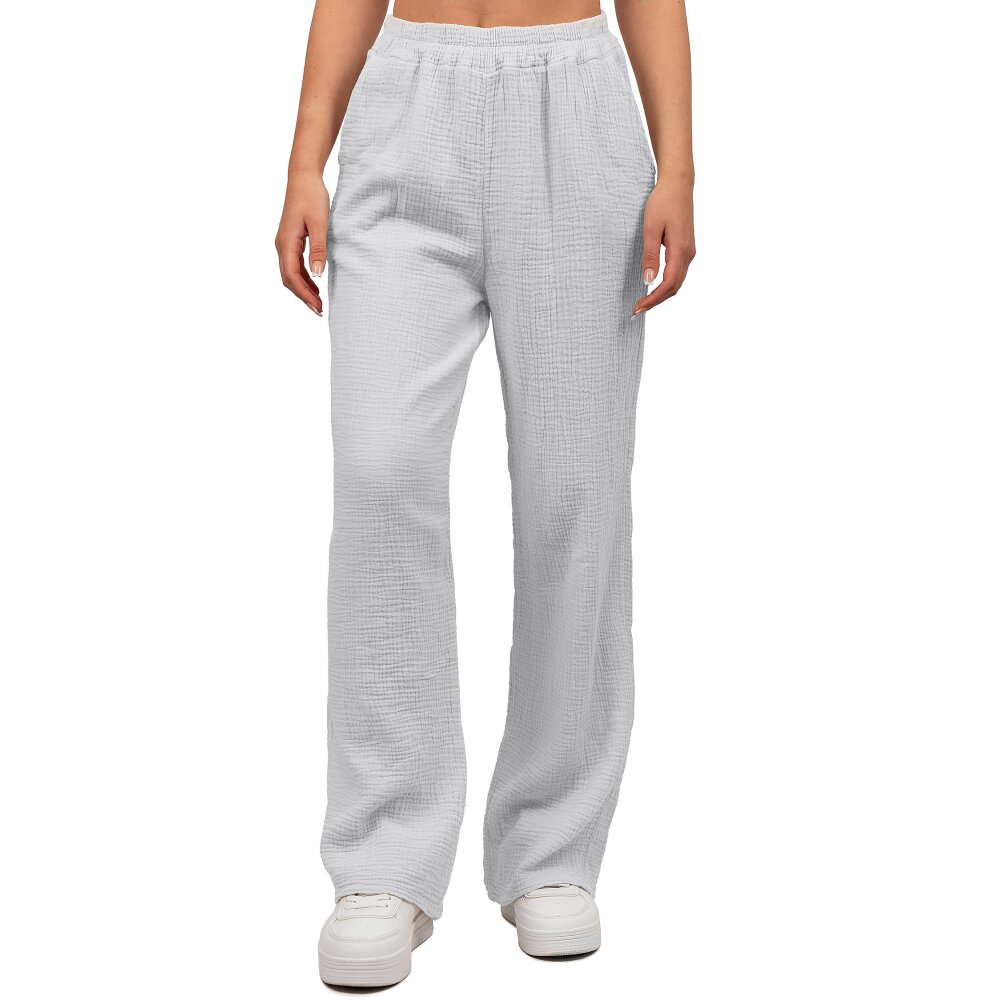 Reichstadt Oversized Hose Damen Musselin 25RSW082 Grey One Size