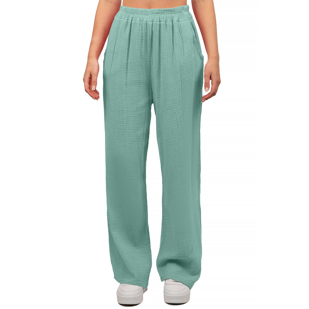 Reichstadt Oversized Hose Damen Musselin 25RSW082 Mint One Size